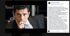 Dimenstein: estou arrependido de ter defendido tanto Sérgio Moro