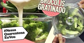 BRÓCOLIS GRATINADO NO MICROONDAS | Não precisa nem de fogão!