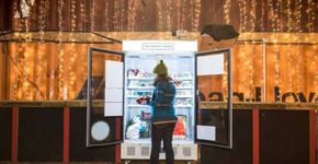 Em Londres, geladeira pública oferece comida e evita desperdício