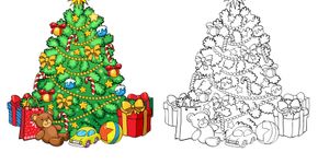 Faça você mesmo: árvore de Natal gigante para colorir