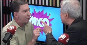 Augusto Nunes dá tapa na cara de Glenn Greenwald no Pânico