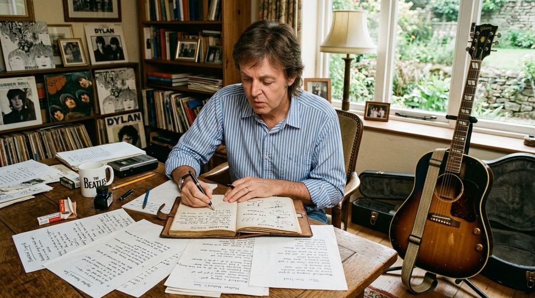 O pensamento é associado ao livro Blackbird Singing, primeira coleção de poemas e letras de McCartney.