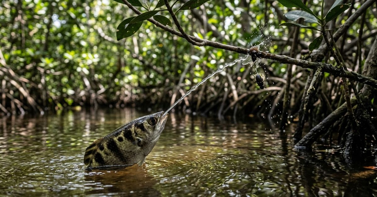 Conheça o peixe-arqueiro, o "atirador de elite" dos rios que quase nunca erra o alvo com sua impressionante estratégia