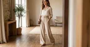 A calça pantalona de tecido fluido que alonga a silhueta e combina com tudo em 2026