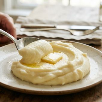 Featured mobile: Os chefs franceses dizem: o purê mais aveludado não é feito com mais leite, mas sim com o controle correto da manteiga gelada