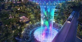 Melhor aeroporto do mundo terá labirintos, floresta e ‘cachoeira’