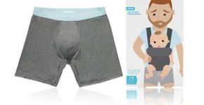 Cueca protege saco escrotal de chute e cotovelada dos filhos
