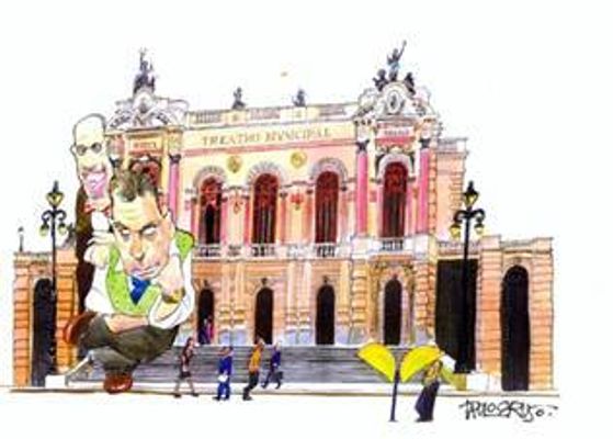 Caricatura - divulgação Assessoria de Imprensa da Caixa Cultural São Paulo