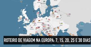 Uma viagem de 22 dias pela Europa passando por nove países