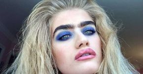 Modelo ganha fãs em rede social graças à sua ‘monocelha’