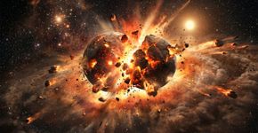 Astrônomos detectaram, pela primeira vez e em tempo real, uma colisão violenta entre dois planetas jovens localizados a 11.000 anos-luz de distância