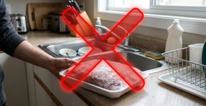 Deixar a carne congelada descongelando sobre a bancada parece acelerar o preparo, mas em Singapura a orientação é usar a geladeira ou o micro-ondas: à temperatura ambiente, bactérias podem voltar a se multiplicar