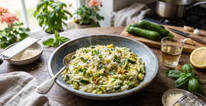 Risoto de abobrinha cremoso fácil e gostoso; veja como fazer