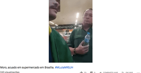 Vídeo mostra Sérgio Moro irritado no supermercado em Brasília