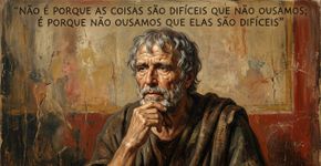 Sêneca sobre como o medo de agir pode tornar os obstáculos maiores do que realmente são: “Não é porque as coisas são difíceis que não ousamos; é porque não ousamos que elas são difíceis”