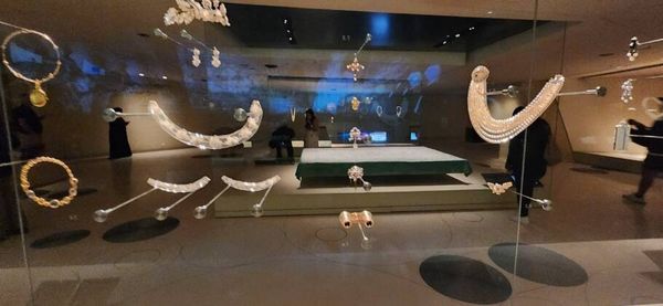 Parte do acervo do Museu Nacional do Qatar