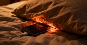 Você nunca deve carregar o celular em cima da cama
