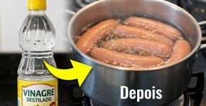 Por que colocar um pouco de vinagre na água do cozimento ajuda a evitar que suas linguiças estourem