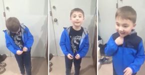Mãe celebra que filho autista conseguiu fechar o zíper sozinho