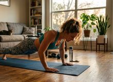 Featured side: Treino simples para fazer em casa: 2 exercícios com o peso do corpo que trabalham pernas, braços e abdômen