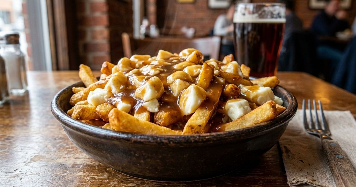 O que é a poutine canadense e como se prepara este prato reconfortante ...
