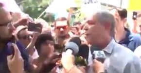 Ciro Gomes xinga repórter durante campanha em Roraima