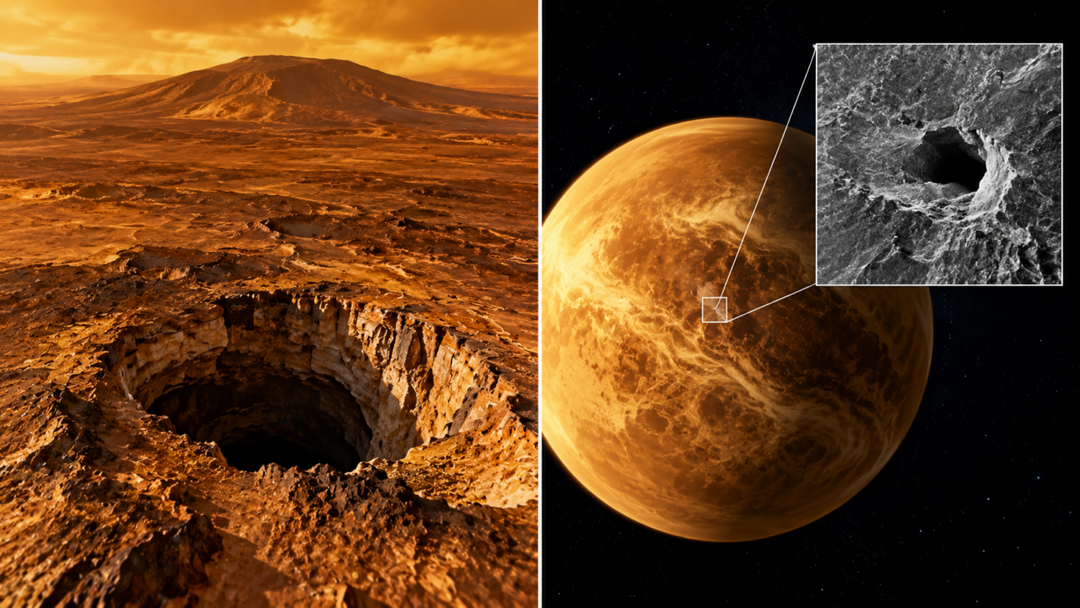 Uma estrutura subterrânea em Nyx Mons pode ser o primeiro tubo de lava aberto identificado em Vênus. Saiba como o radar encontrou a possível caverna.
