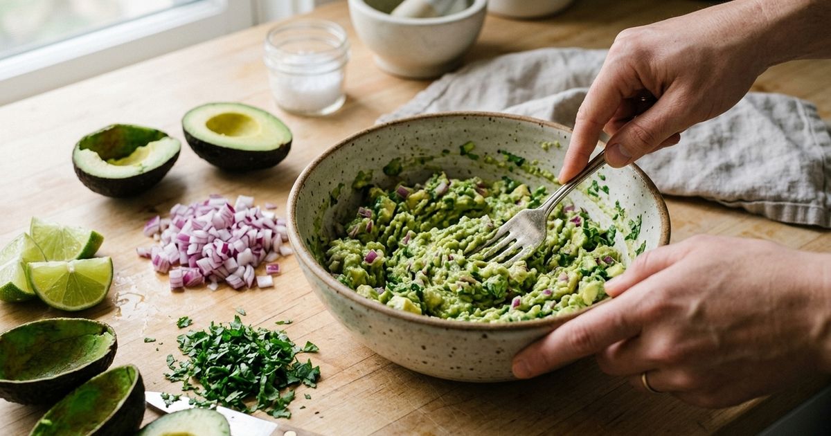 Os chefs mexicanos concordam: “O melhor guacamole não é feito com limão em excesso, mas com abacate no ponto e cebola roxa picada na hora”