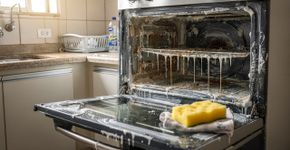 O jeito mais fácil de limpar o forno do fogão com bicarbonato