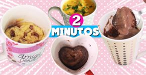 Receitas de caneca em até 4 minutos