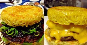 Hambúrguer de miojo pode ser experimentado na Feirinha Gastronômica