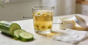 Como este truque simples com pepino e camomila transforma as suas olheiras