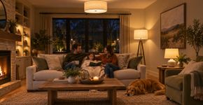O método dos três pontos de luz para conseguir uma sala muito mais quente e acolhedora sem mudar a decoração