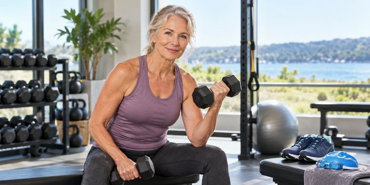 Featured main: Os especialistas concordam: “Nem a natação nem a caminhada são suficientes; após os 50 anos, o treino de força é absolutamente necessário.”