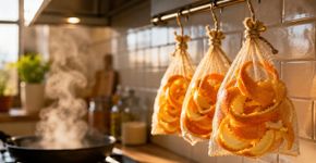 Colocar cascas de laranja penduradas na cozinha: para que serve e por que é recomendado
