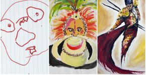 Artista mostra evolução de seus desenhos dos 3 aos 28 anos de idade