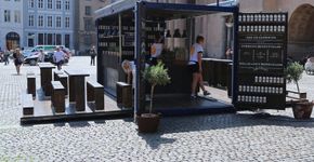 Na Dinamarca, contêiner vira restaurante em 5 minutos