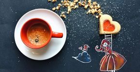 Artista cria ilustrações fofas enquanto toma café da manhã