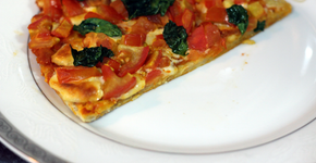 Faça massa de pizza com couve-flor