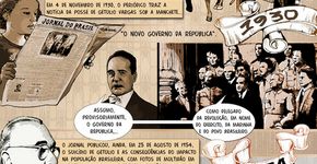 Quadrinhos sobre o acervo digital dos 119 anos do Jornal do Brasil