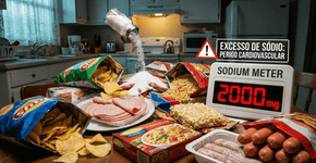 Como o corpo reage quando há excesso de sódio no organismo?