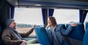 Este ônibus oferece conforto que faz você querer viajar sempre