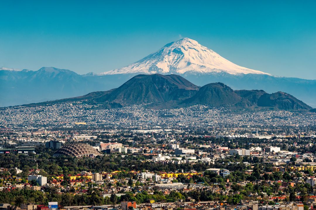 Vulcão Popocatepetl, próximo à Cidade do México
