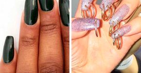As unhas com piercing estão voltando a aparecer nas redes sociais