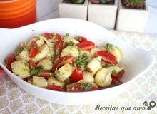Featured side: Palmito caprese fácil de fazer e extremamente saboroso