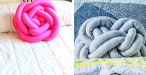 Almofadas de nó são tendência de decoração