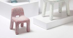 Brinquedos usados viram móveis para criança