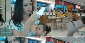 Criticada por amamentar em público, essa mãe deu a melhor resposta