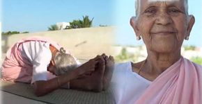 Aos 98 anos, ela tem flexibilidade de menina e dá aulas de Ioga