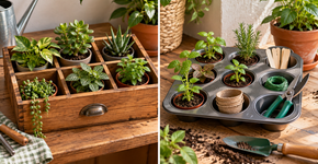 O objeto sem utilidade aparente que pode virar uma peça discreta para organizar plantas